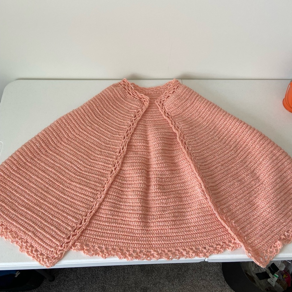Handcrocheted grandma shawl